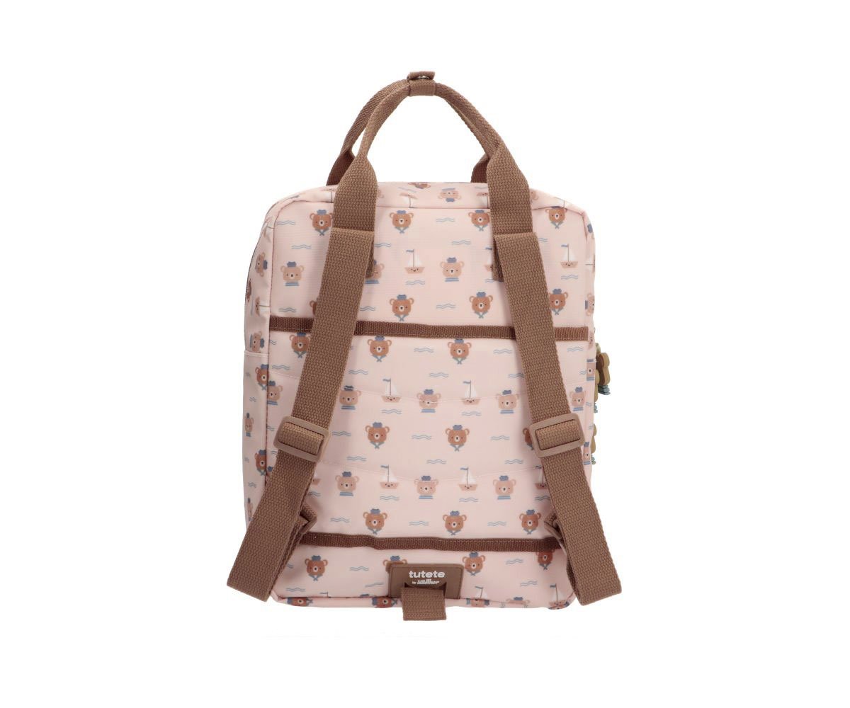 Vaikiška kuprinė su meškiukais, rudo/kreminio atspalvio