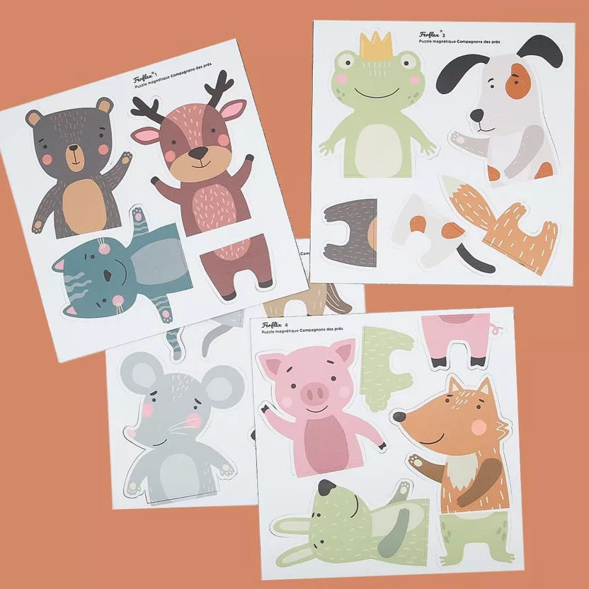 Animal magnetic puzzle