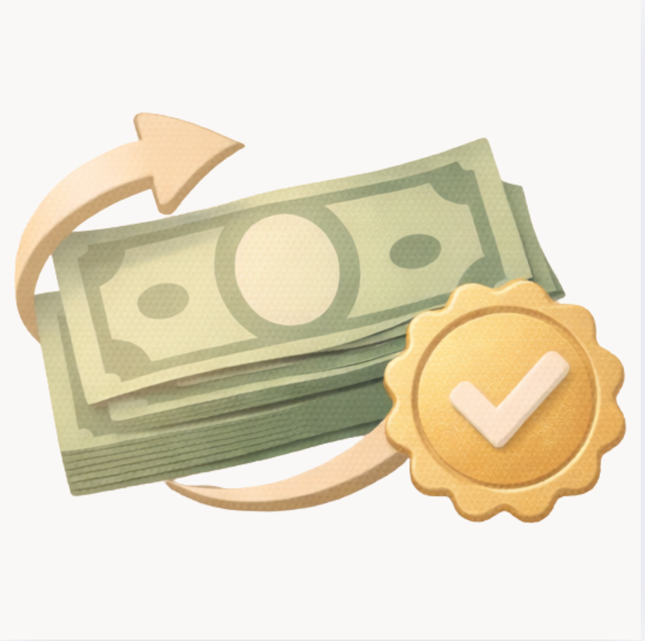 PINIGŲ GRĄŽINIMO GARANTIJA ikona