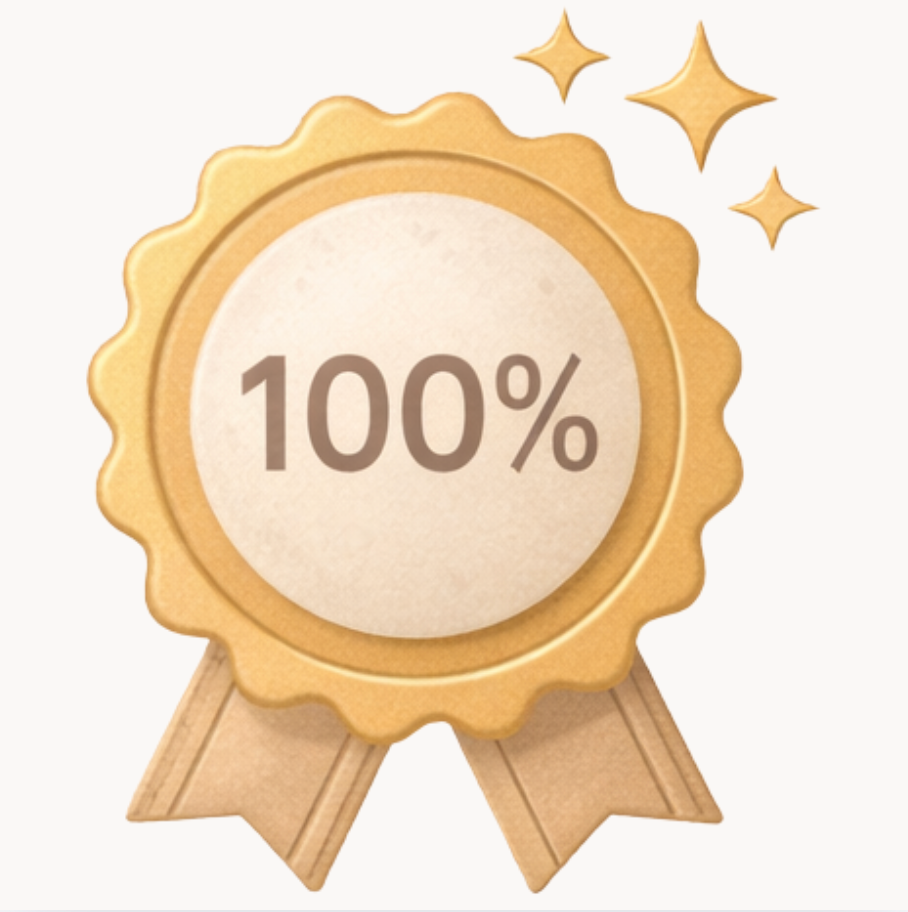100% KOKYBĖS GARANTIJA ikona
