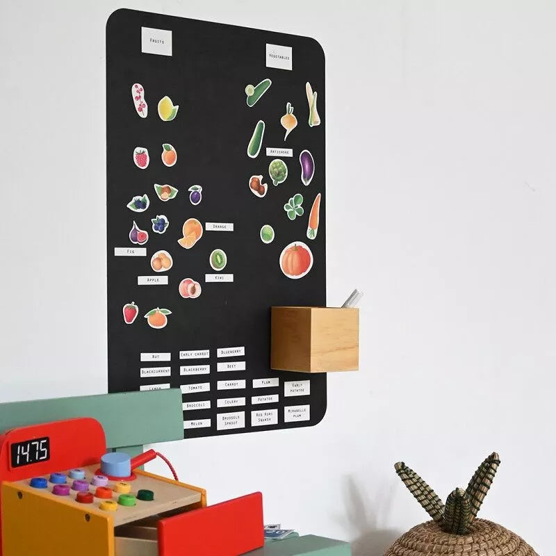 Magnetic game - fruits and vegetables