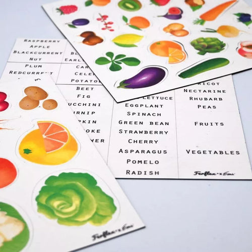 Magnetic game - fruits and vegetables