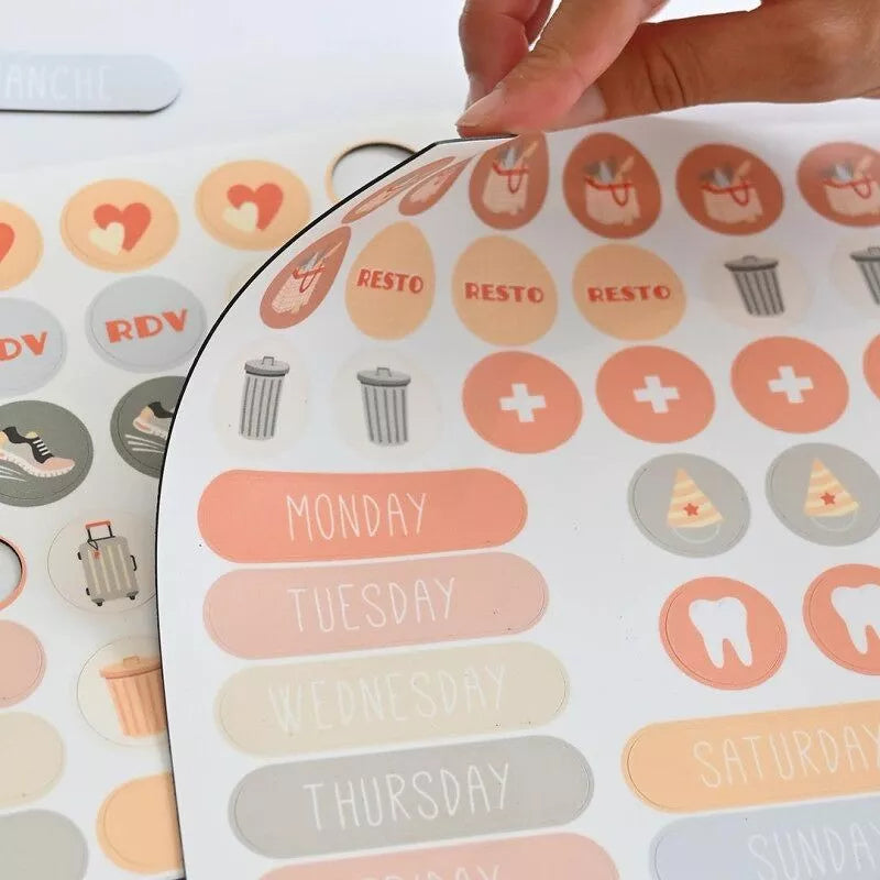 Magnets' sheet - My daily organization